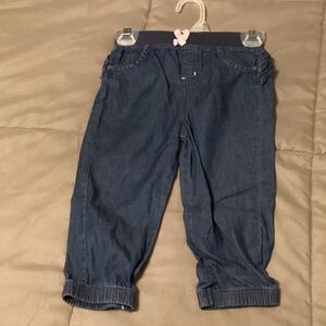 Garanimals Dark Blue Kids Jeans with Pink Bow